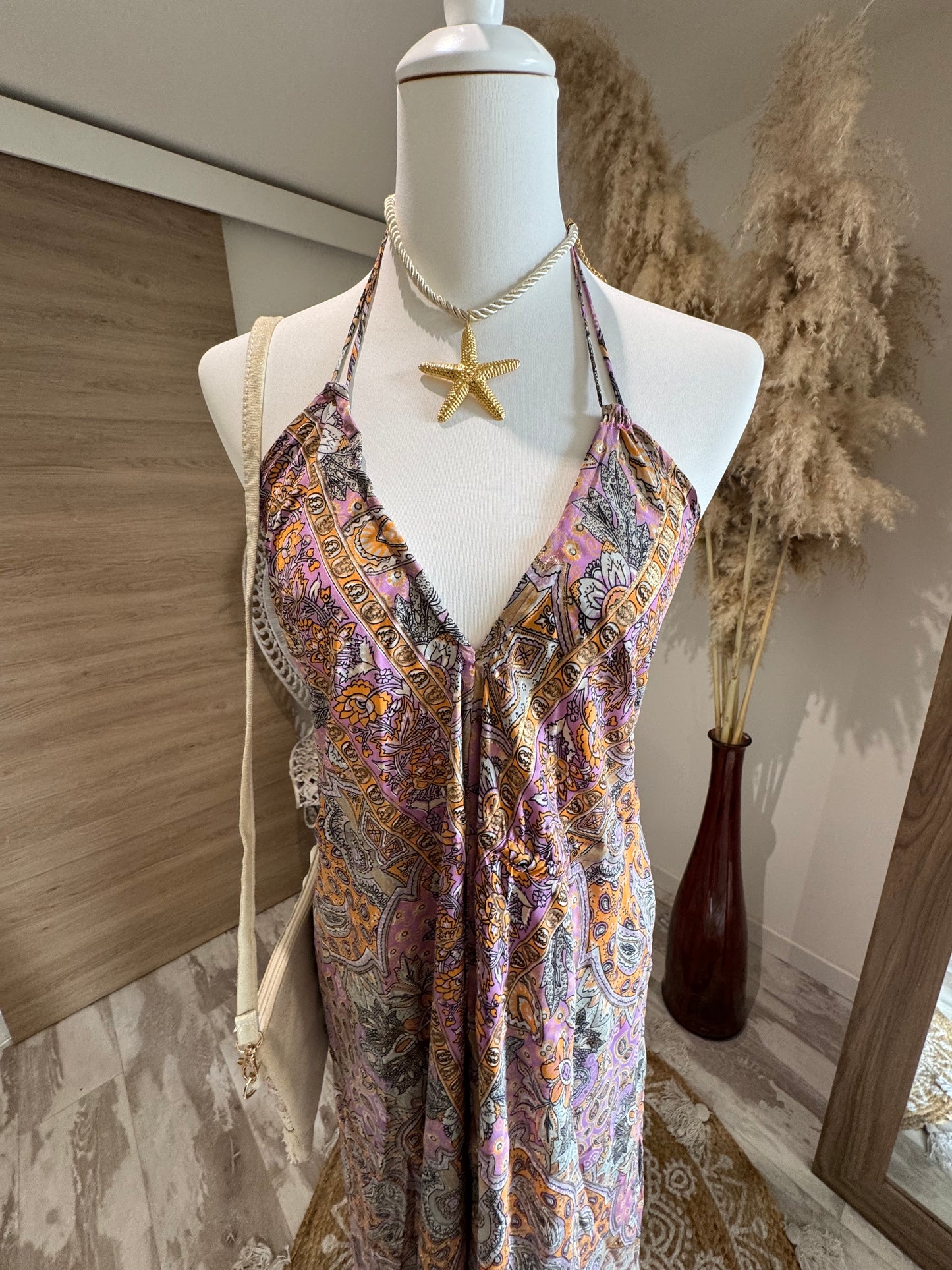 ROBE LONGUE DOS NU "PLAYA PARME"