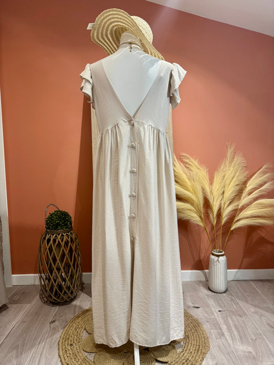 ROBE LONGUE « THELMA » BEIGE