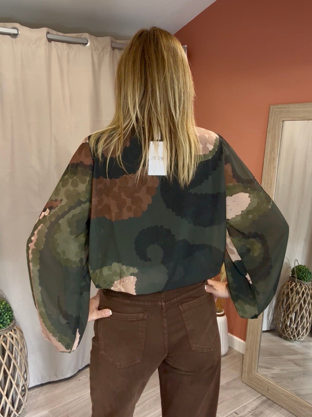 Blouse à noeud EMERALDA