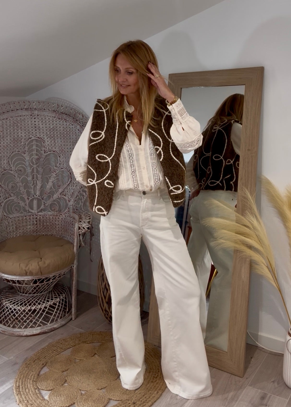 Gilet sans manche LOVELY chocolat