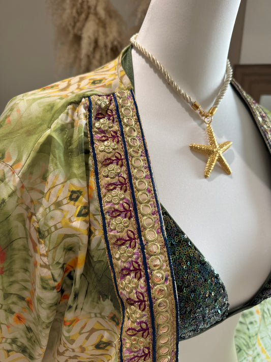 KIMONO "EMERAUDE" VERT