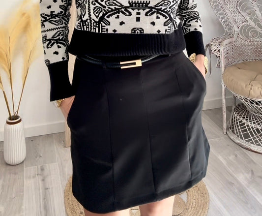 Jupe TRAPÈZE à poches