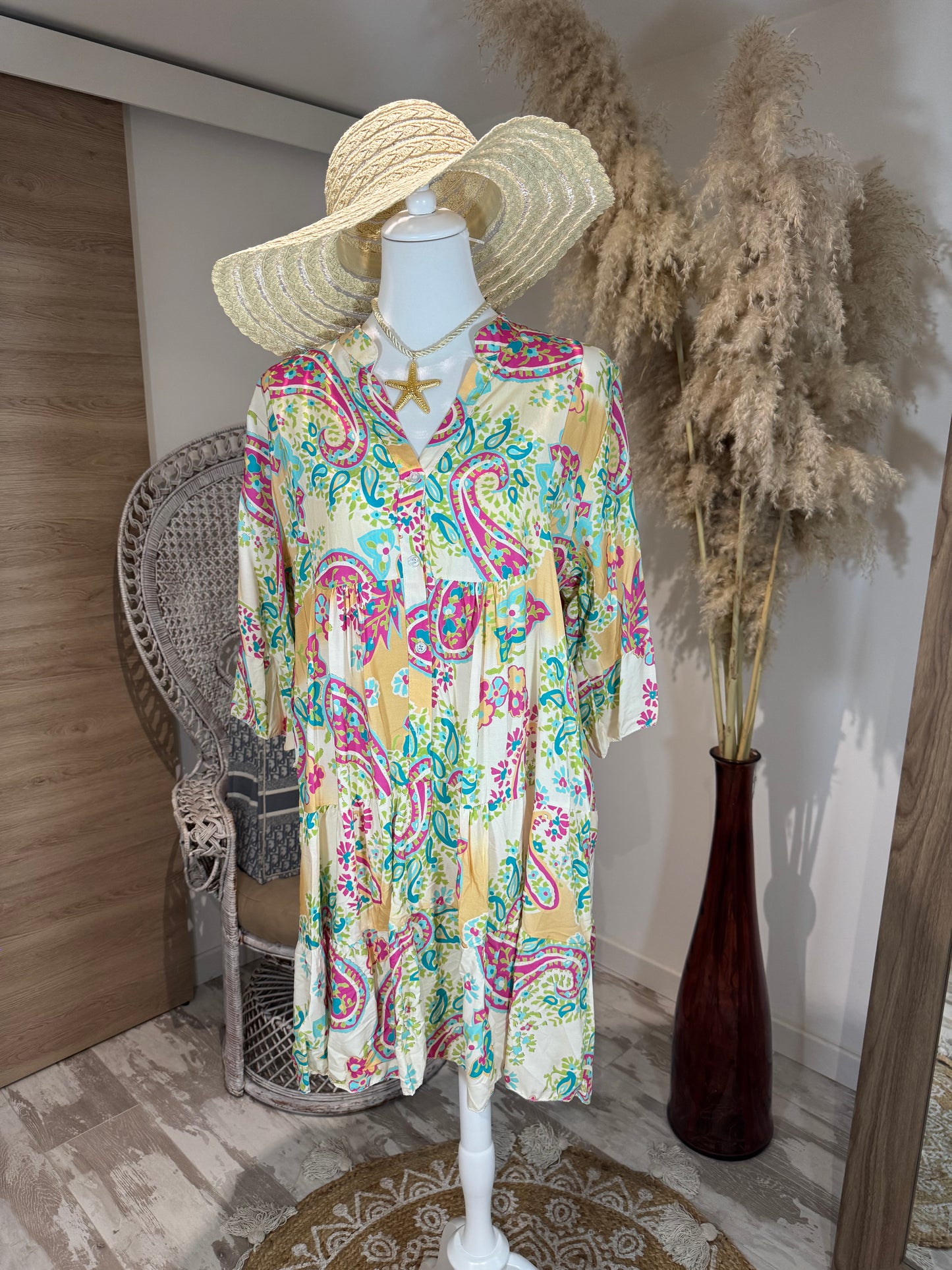 ROBE OVERZIZE COURTE "PASTEL"