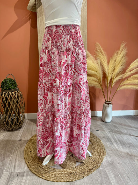 JUPE LONGUE "ZOLA" TAILLE ELASTIQUE