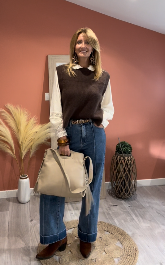 JEANS WIDE LEG "VINTAGE"