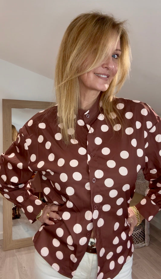 Chemise CONFFETI chocolat au lait