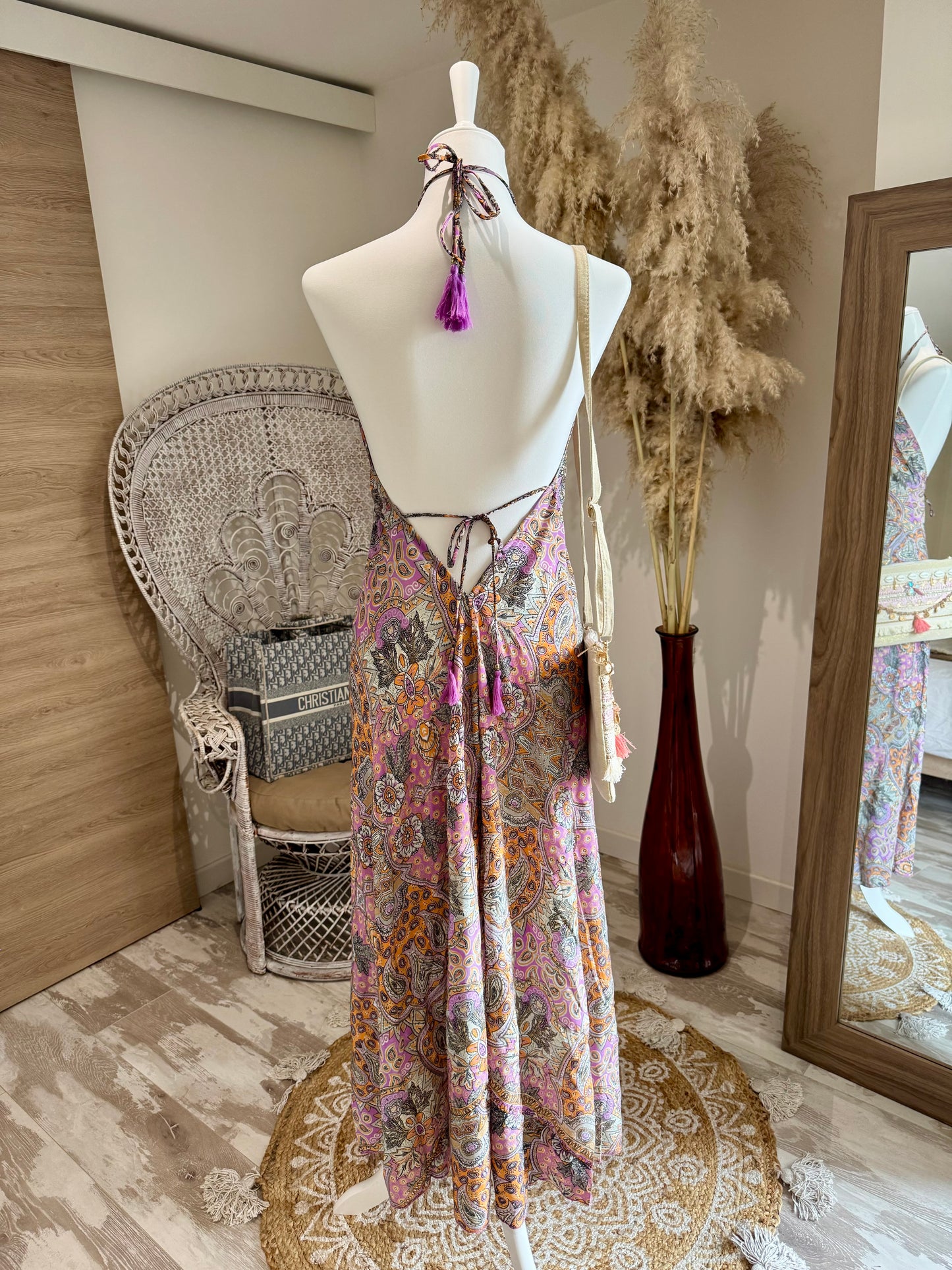 ROBE LONGUE DOS NU "PLAYA PARME"