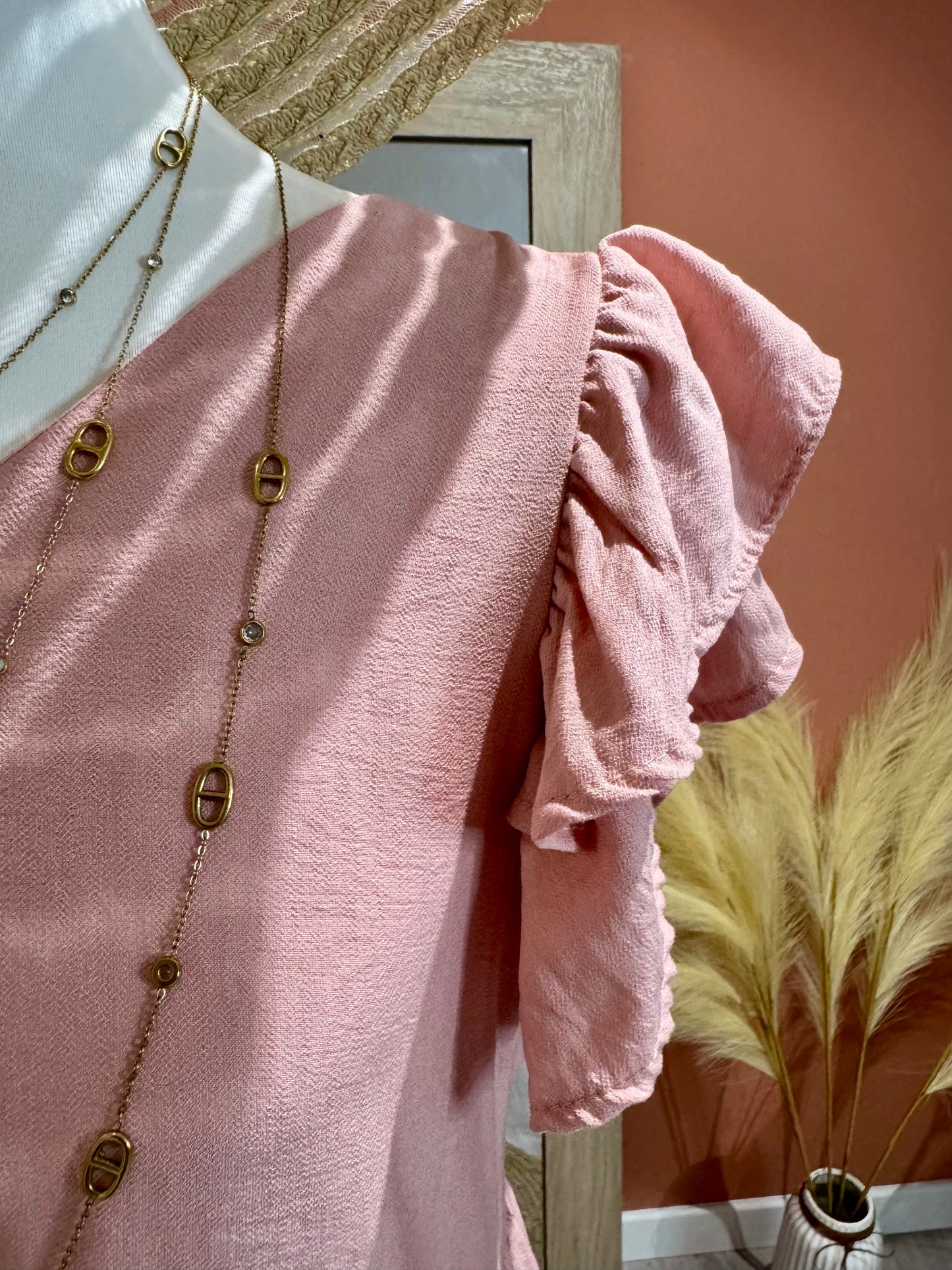 ROBE LONGUE « THELMA » ROSE