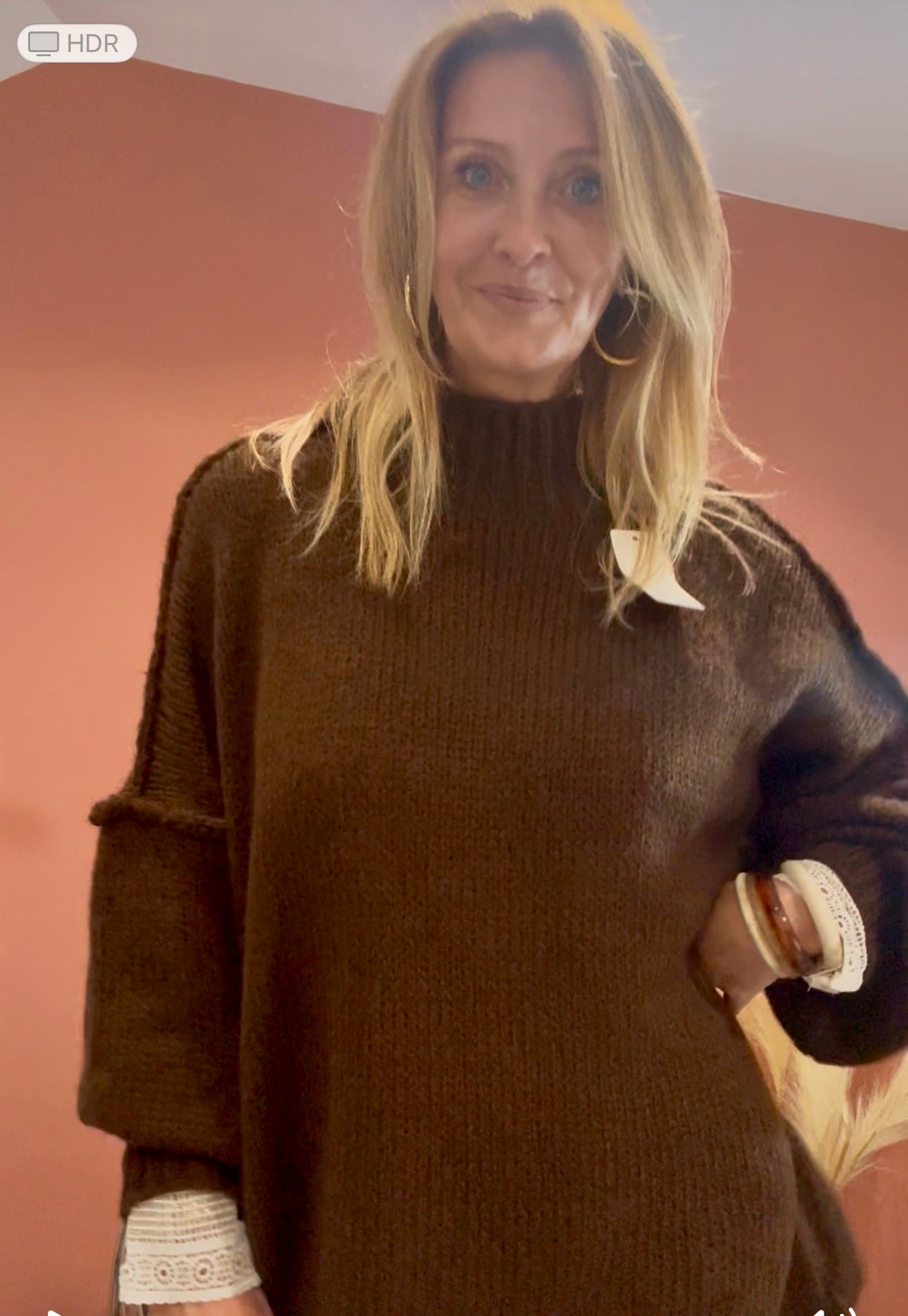 Pull COCOON chocolat