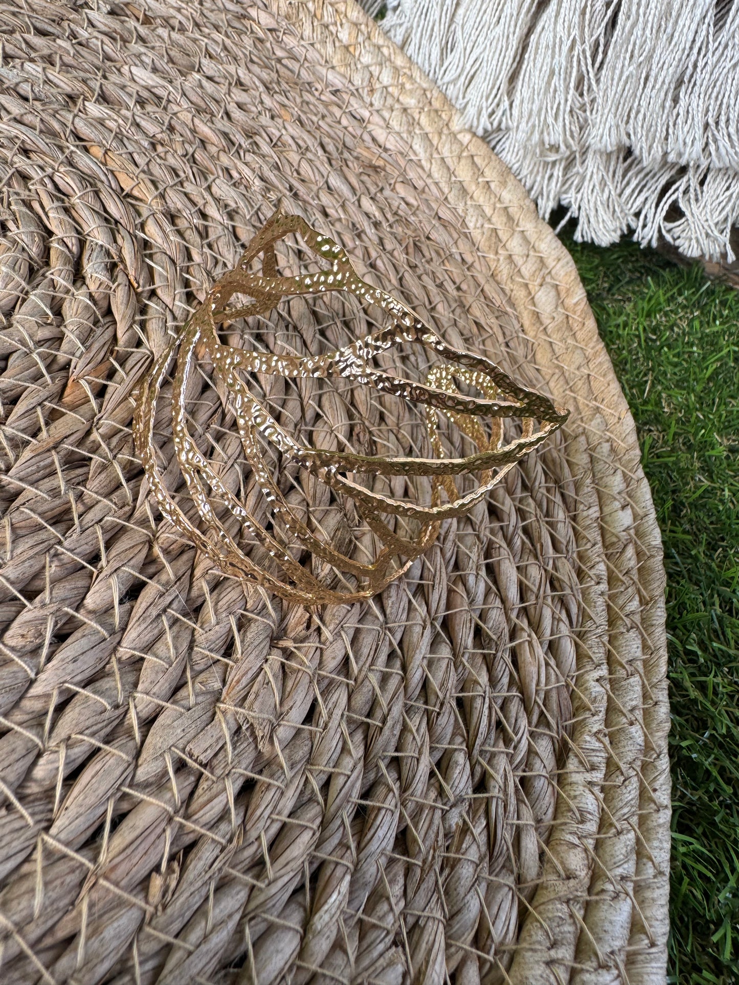 BRACELET "FEUILLE" EN ACIER INOXIDABLE
