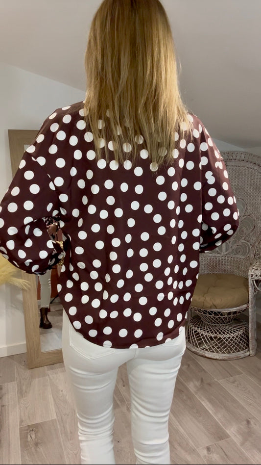 Chemise CONFETTI chocolat