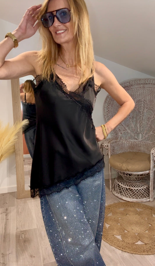 Top asymétrique SATINELLE