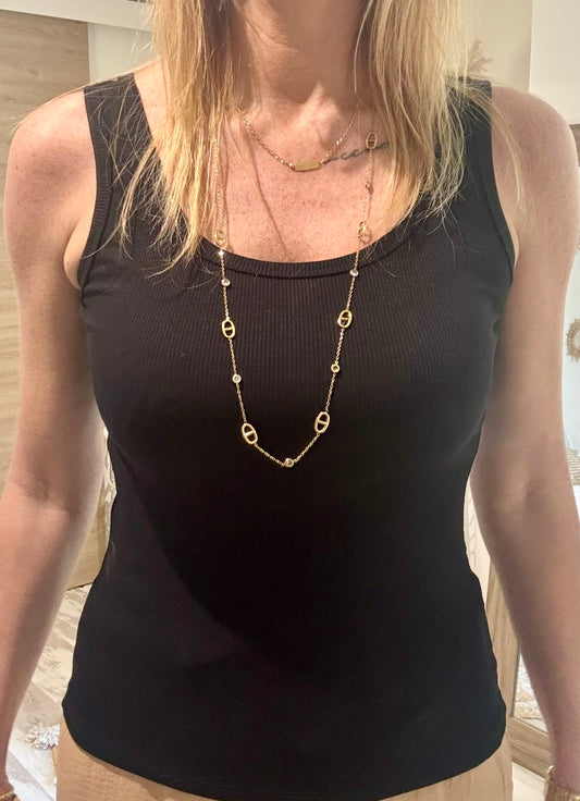 TOP NOIR "MARCELLE"BASIQUE