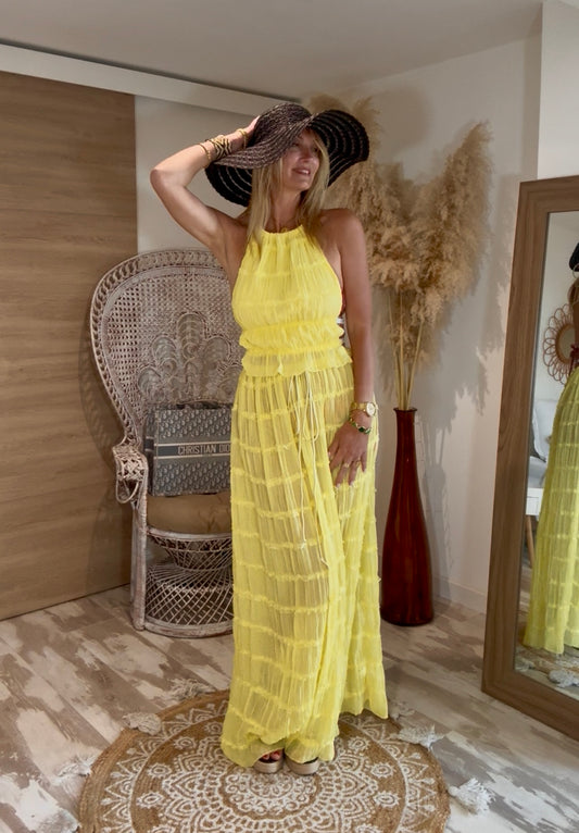 ENSEMBLE 2 PIECES "CALIENTE" JAUNE