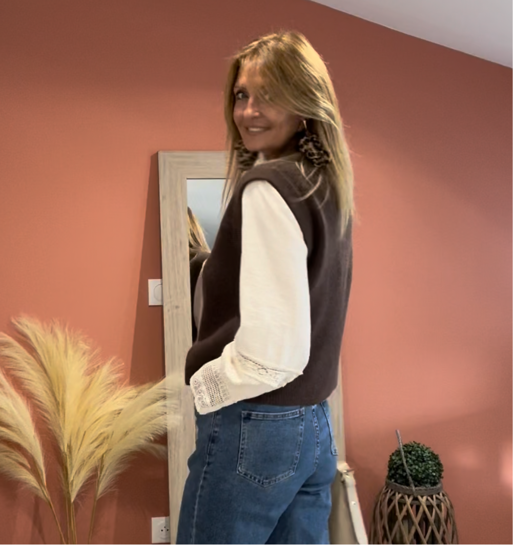 PULL MARC SANS MANCHE