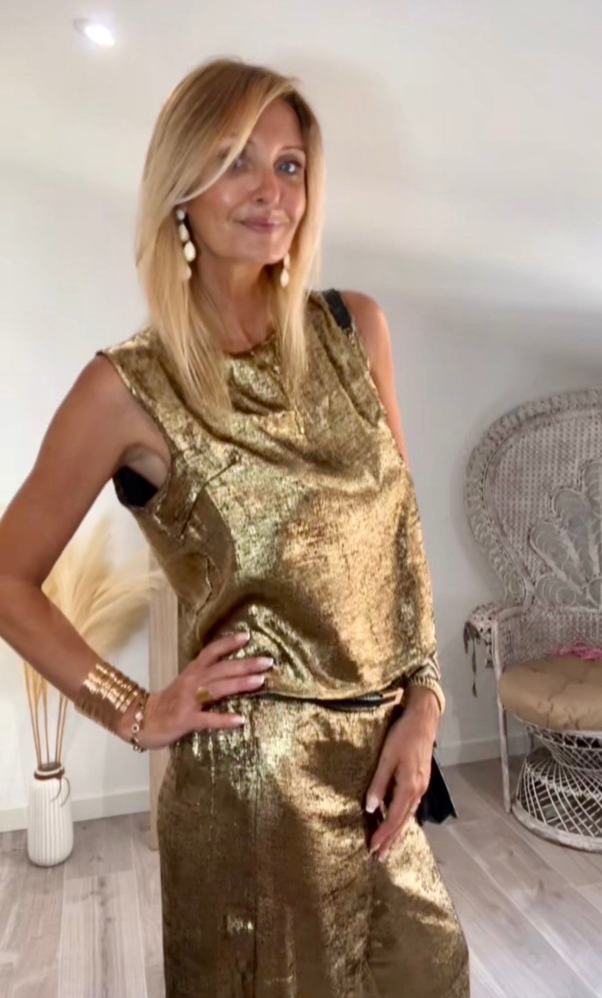 Ensemble CHÉRI CHÉRI doré