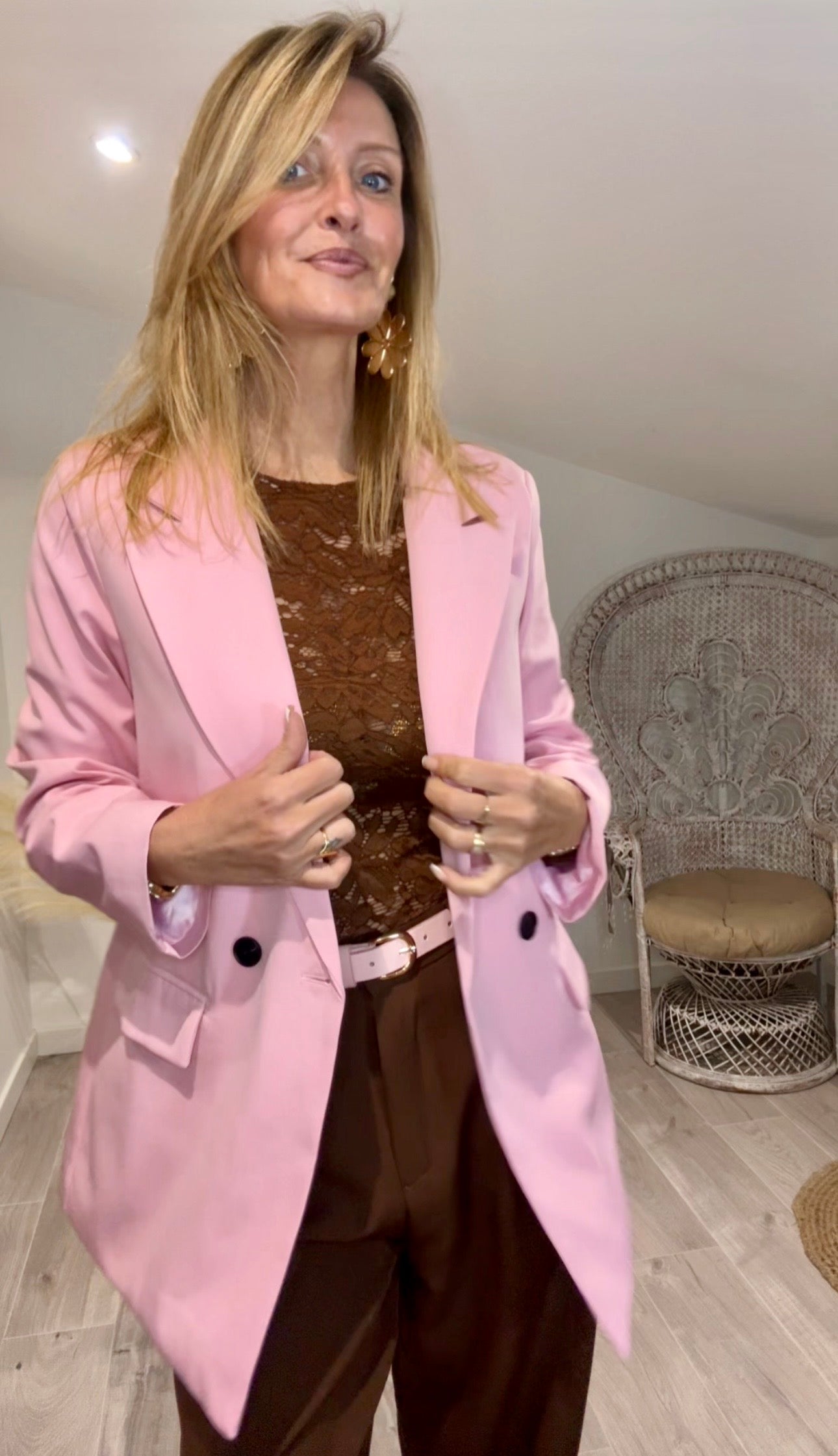 Blazer FLAMANT rose