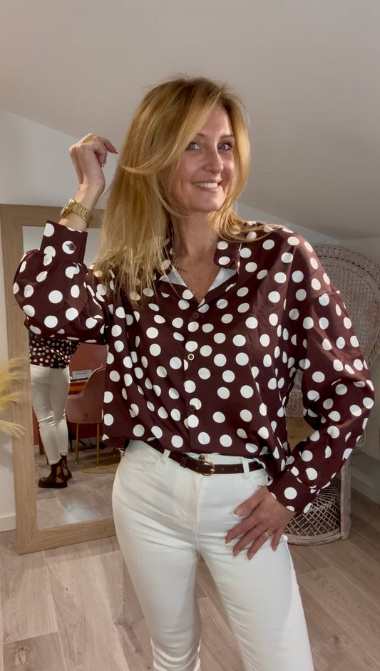 Chemise CONFETTI chocolat
