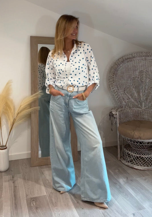 Chemise CORAZON bleue