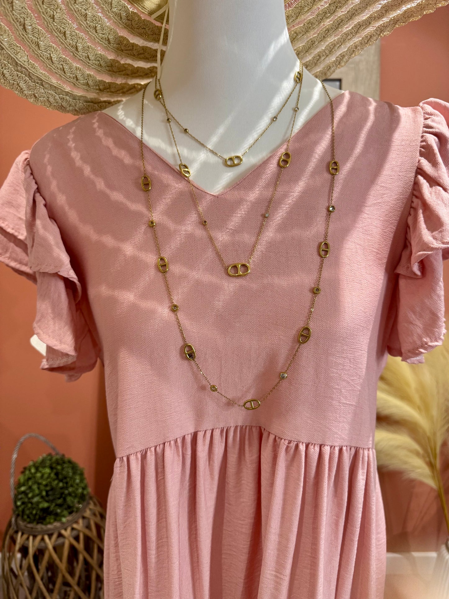 ROBE LONGUE « THELMA » ROSE