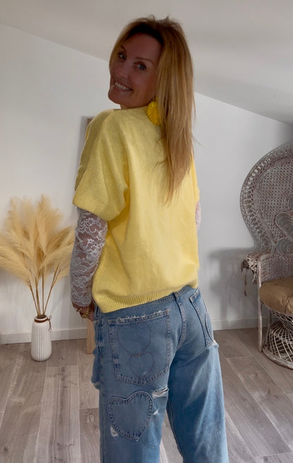 Cardigan BAMBA jaune