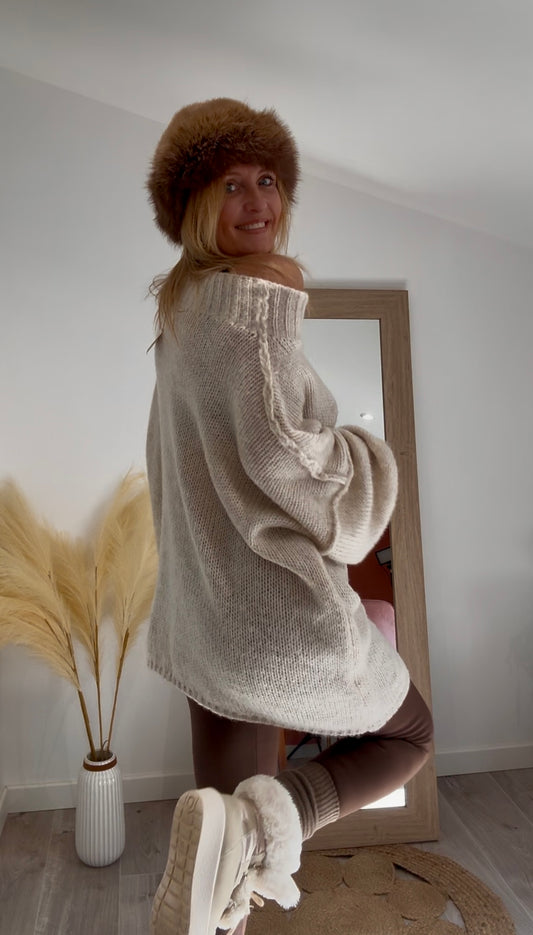 Legging CHILL marron doublée polaire