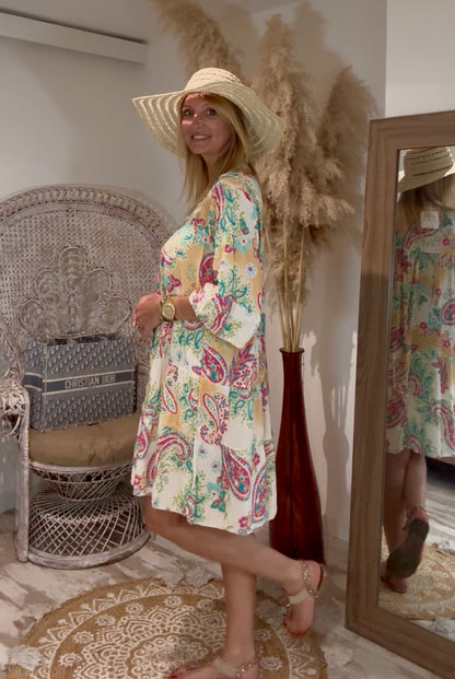 ROBE OVERZIZE COURTE "PASTEL"