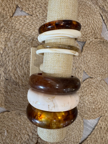 Bracelet RÉSINE Marbrée taille S