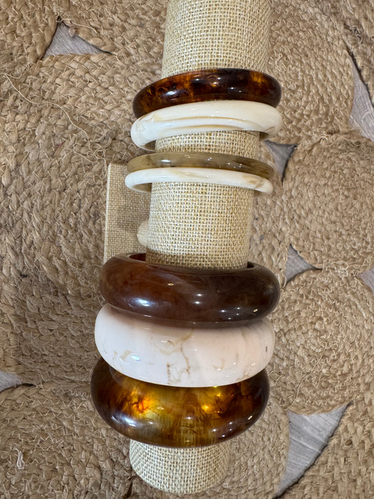 Bracelet RÉSINE Marbrée taille S