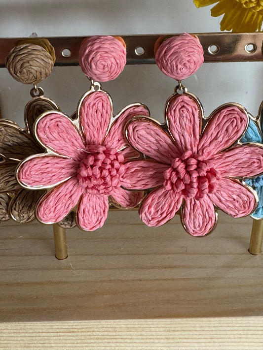 Boucles d’oreilles MARGUERITE ROSE