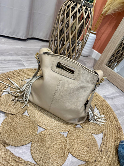 Sac INSPIMAGE en cuir véritable