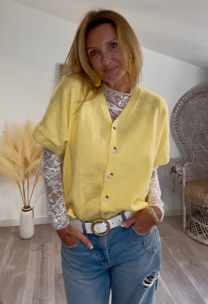 Cardigan BAMBA jaune