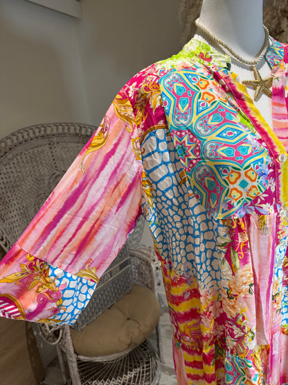 ROBE OVERZIZE COURTE "VITAMINE"