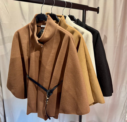 VESTE CAPE LA PARISIENNE  NOIRE