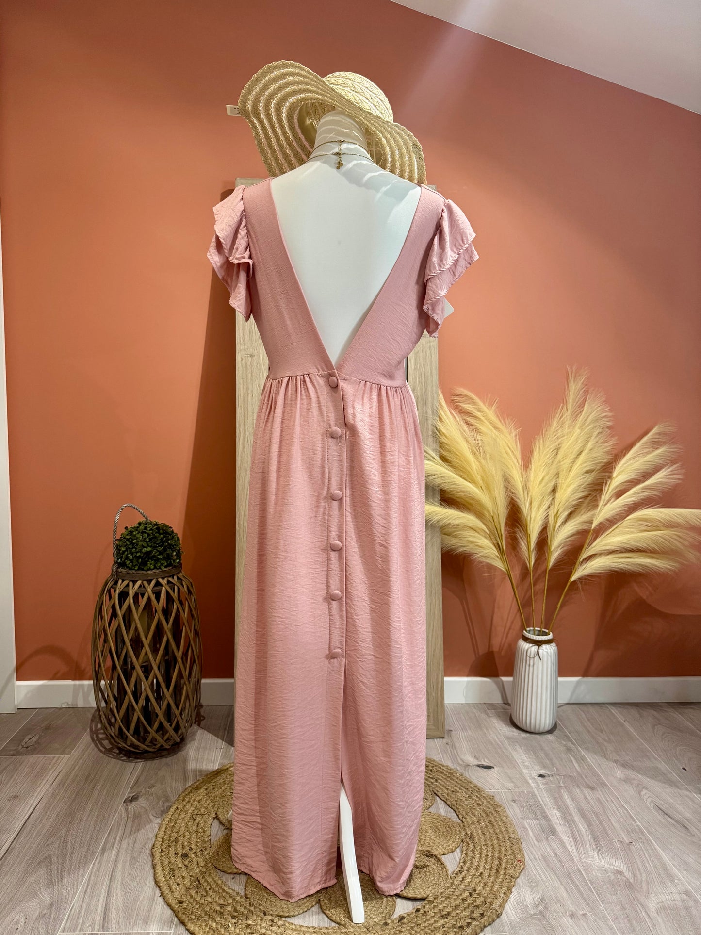ROBE LONGUE « THELMA » ROSE