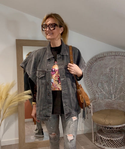 Veste FUNKY en jeans sans manche