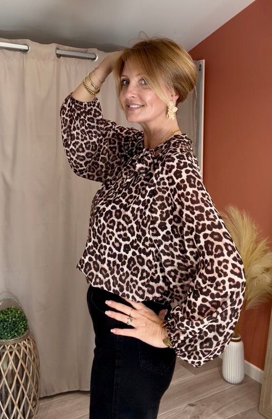 Blouse à noeud FELINE