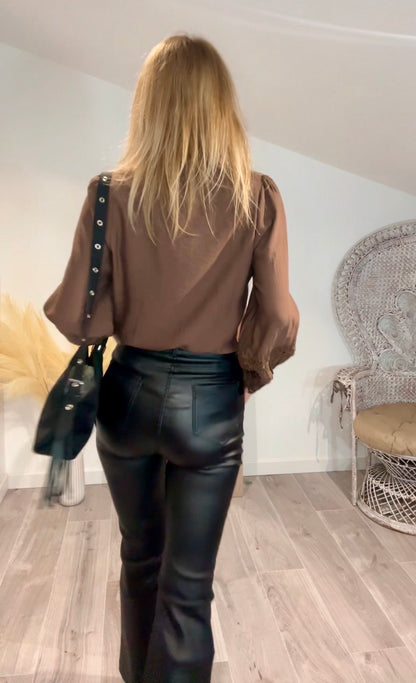 Pantalon ELVIS simili cuir