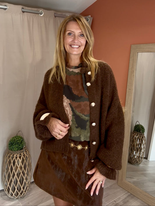 Jupe NUAGE effet daim