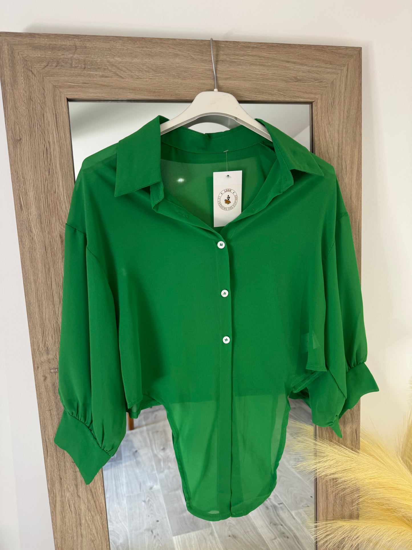 Chemise SACHA verte à nouer