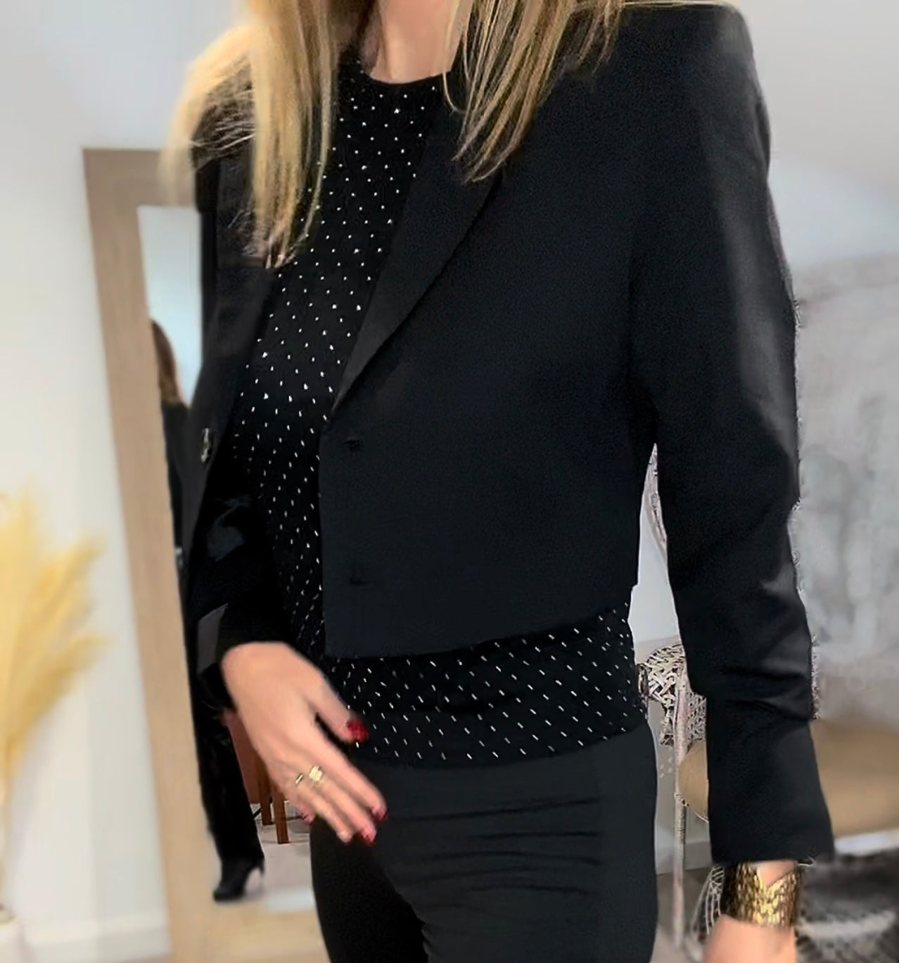 Blazer  CHICOS court noir.