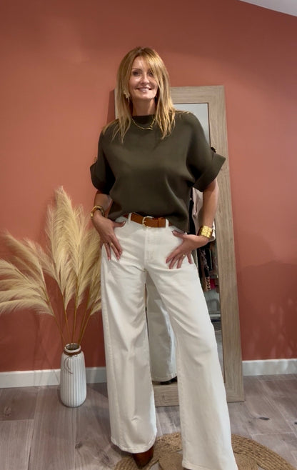 JEAN SANTANA ÉCRU WILDE LEG