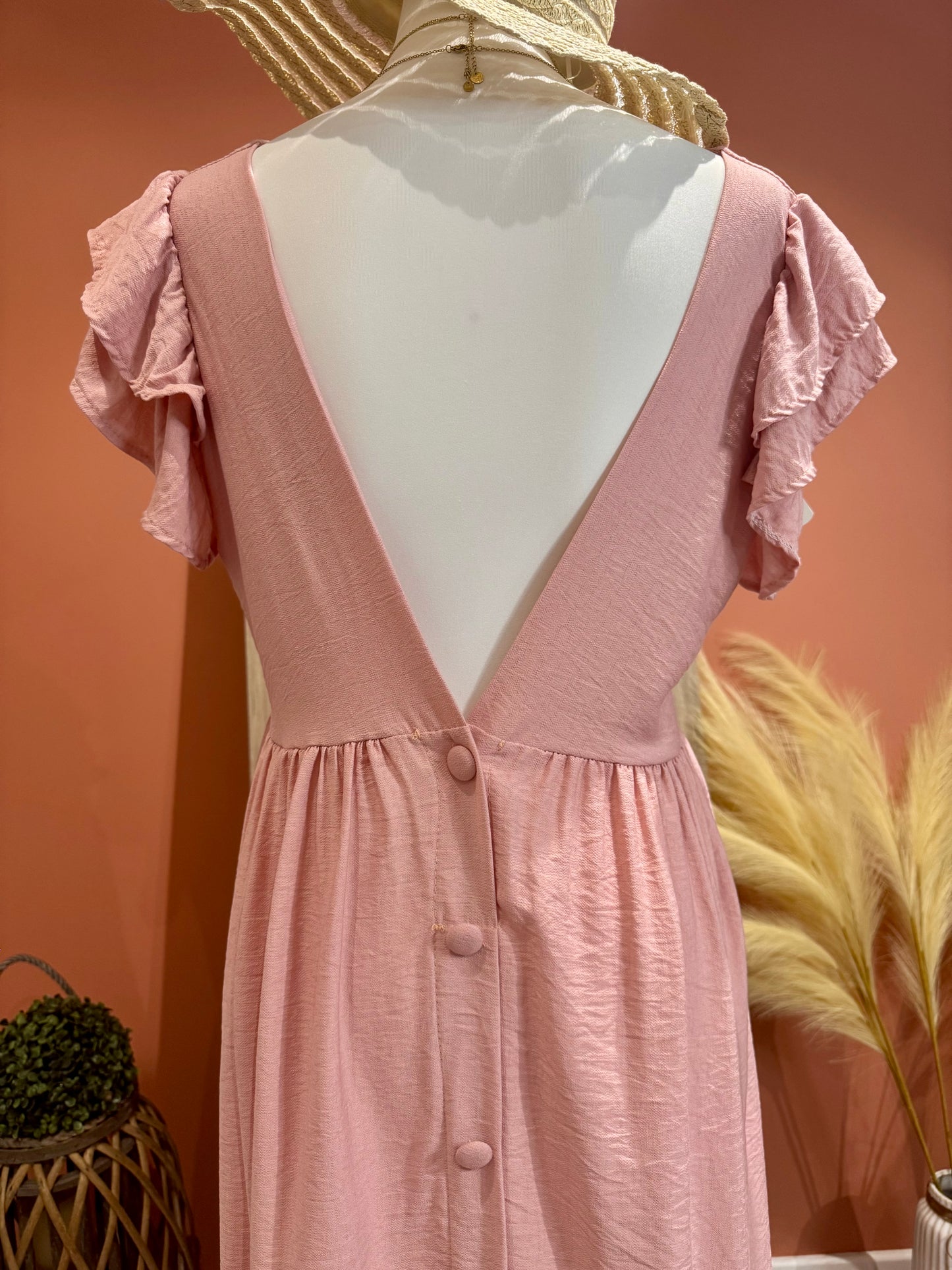 ROBE LONGUE « THELMA » ROSE