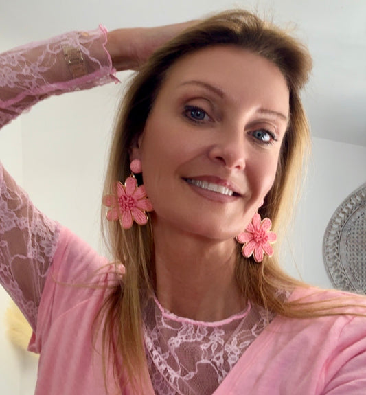 Boucles d’oreilles MARGUERITE ROSE
