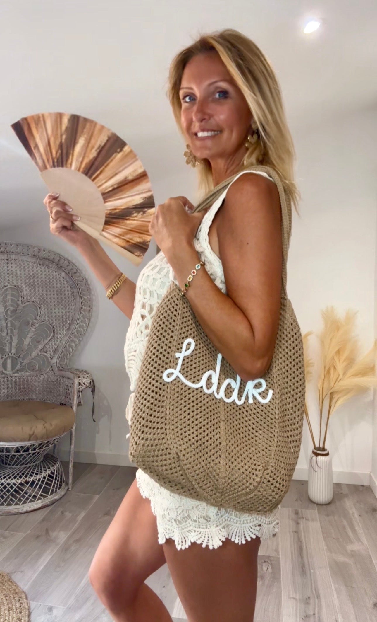 Sac de plage au crochet Lddk
