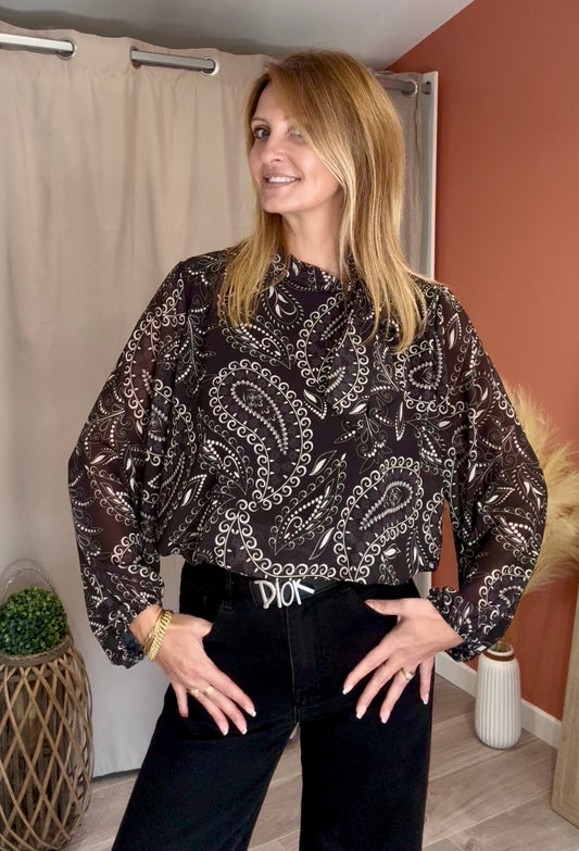 Blouse à noeud BANDANA