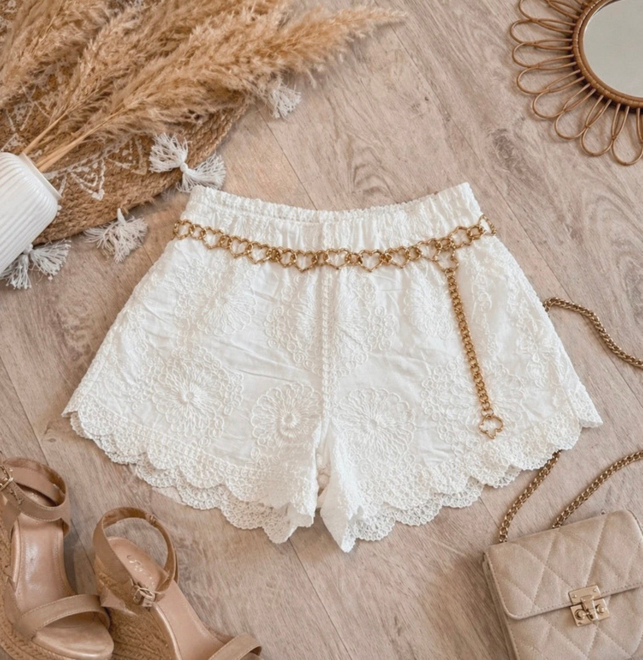 Short blanc BOHEMIA