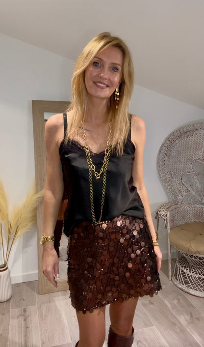 Jupe MINUIT à sequins