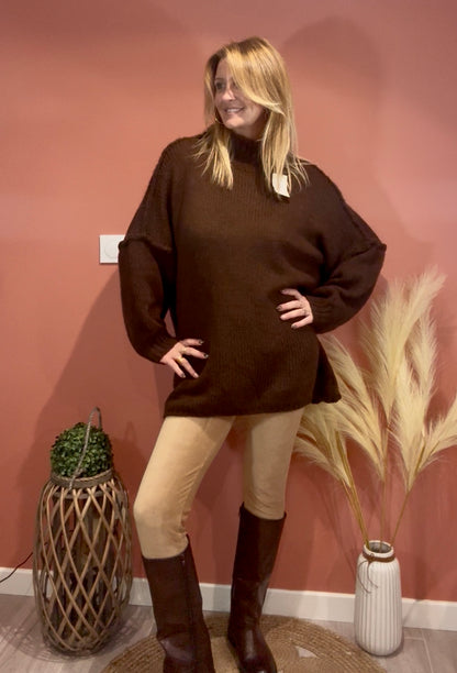 Pull COCOON chocolat