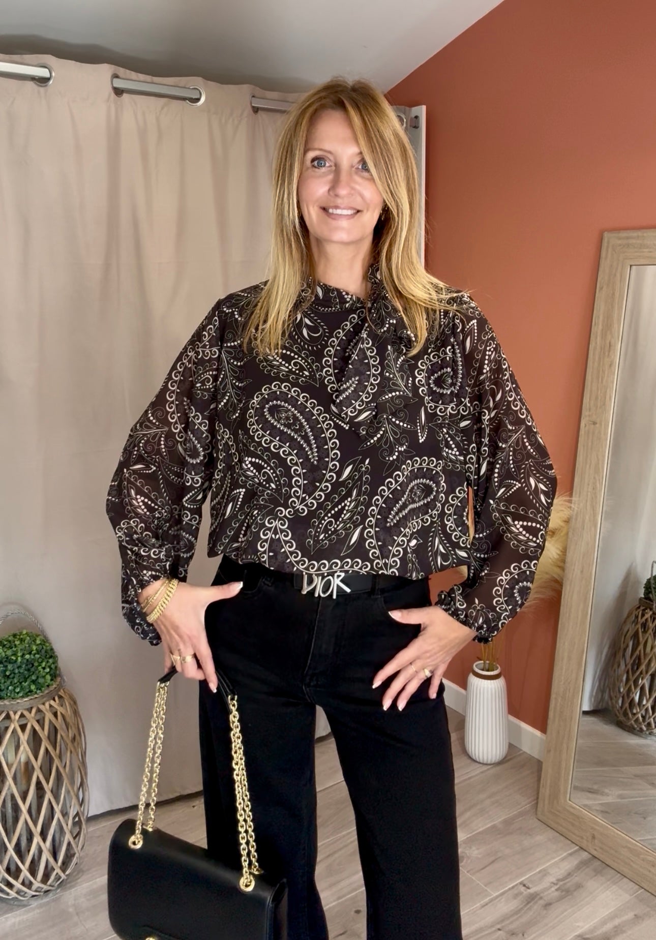 Blouse à noeud BANDANA